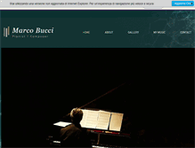 Tablet Screenshot of marcobucci.net